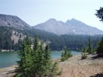 View of Broken Top from Green lake.